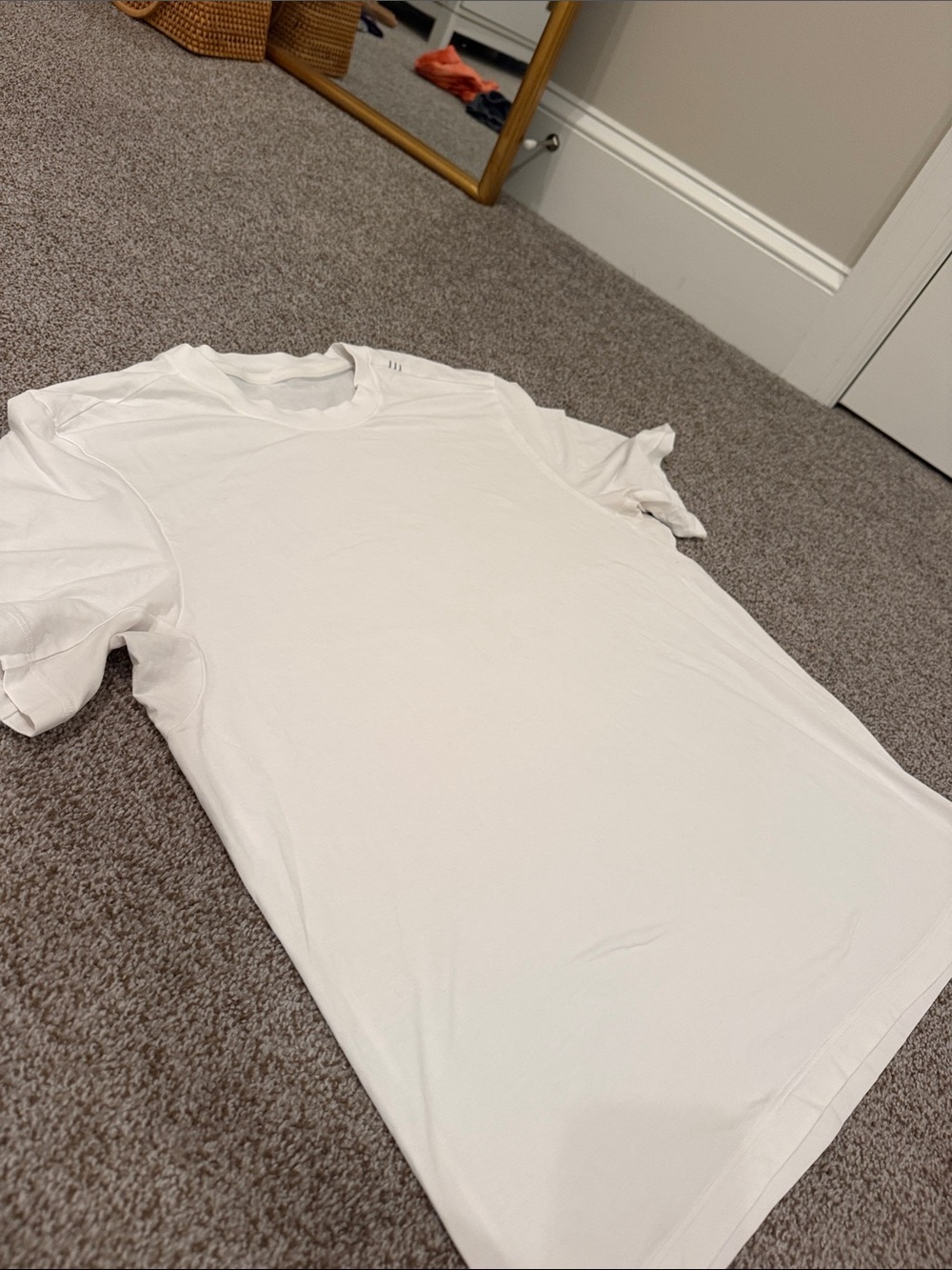 Mens Lululemon White Short Sleeve Shirt